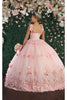 Floral Quinceañera Gown