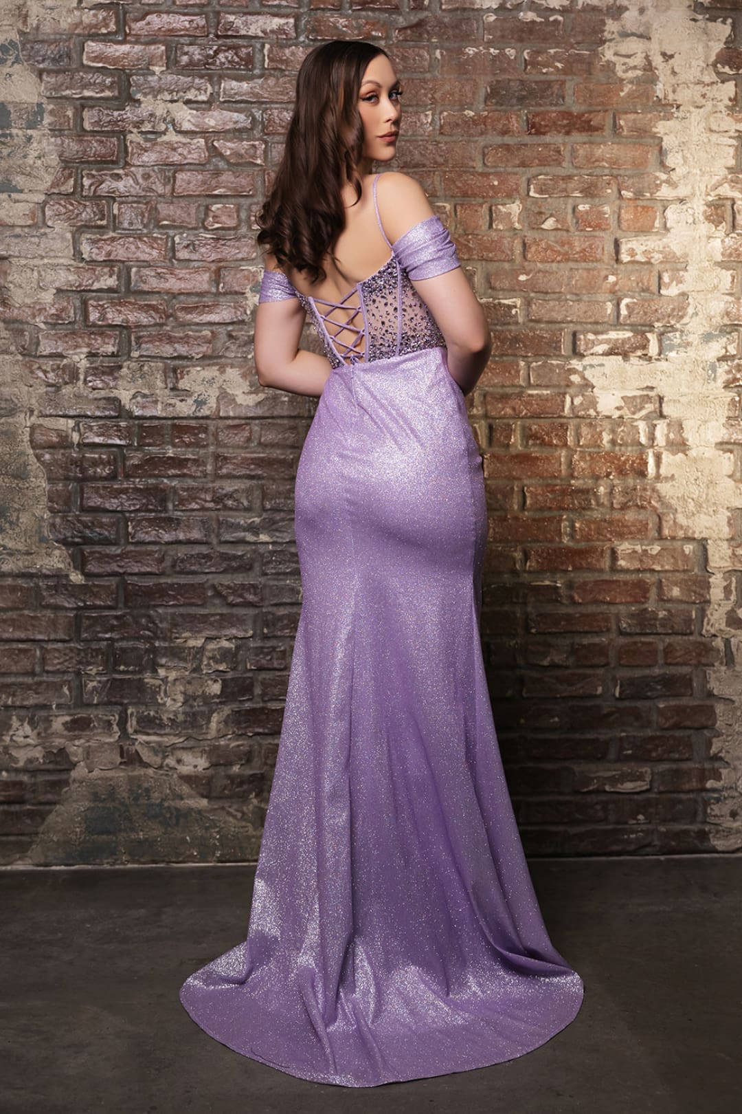 Formal Dress High Slit Ruched Evening Gown By May Queen MQ2115 - Dress