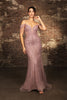 Formal Dress Plunging V-Neck Sheath Evening Gown By Royal Queen RQ8197 - Dress