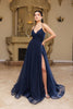Formal Dress Spaghetti strap A-Line Prom Gown By Royal Queen RQ8196 - Dress