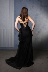 Formal dress with High Slit sheath Sweetheart Neck By May Queen MQ2072 - Dress