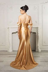 Gala Night Dress Off Shoulder Mermaid Formal Dress By May Queen MQ2138 - Dress