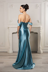 Gala Night Dress Off Shoulder Mermaid Formal Dress By May Queen MQ2138B - Dress