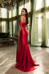Gala Night Dress Off Shoulder Sheath Formal Dress By May Queen MQ2138 - Dress