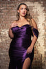 Gala Night Dress Off Shoulder Sheath Formal Dress By May Queen MQ2138B - Dress
