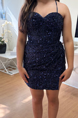 May Queen MQ2085 Sequin Sweetheart Dress
