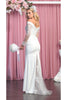 Ivory Wedding Formal Dress - IVORY / 4 - Dress