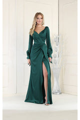 Kentucky Derby Dress Race Outfit in Hunter Green by May Queen MQ1974 - Hunter Green / 4 - Dress