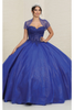 Layla K LK141 Strapless Corset Back Sweet 16/15 Ball Gown & Plus Size - ROYAL BLUE / 6 - Dress
