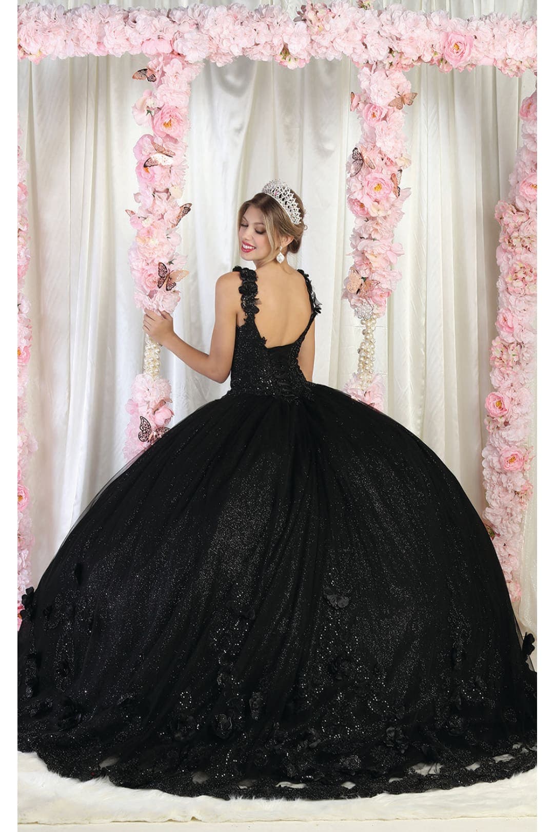 Layla K LK180 3D Floral Straps Ball Gown