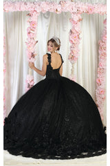 Layla K LK180 3D Floral Straps Ball Gown