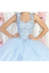 Layla K LK180 3D Floral Straps Ball Gown