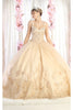 Layla K LK180 3D Floral Straps Ball Gown