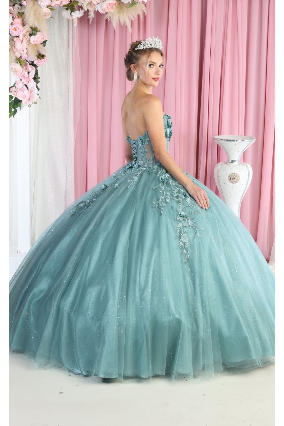 Sleeveless Quinceañera Ball Gown