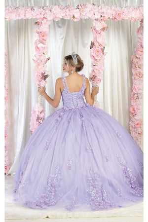 May Queen LK195 Embellished Sleeveles Ball Gown