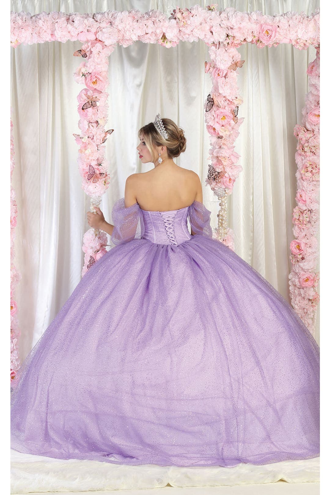 Layla K LK209 Glitter Corset Bone Quinceanera Dress