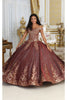 Layla K LK220 Off Shoulder Sparkling Lace Up Quinceanera Ball Gown - Dress