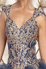 Layla K LK231 Glitter Tulle Gold Embroidered Prom Ball Gown - Dress