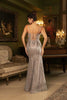 Long Evening Dress Sleeveless Mesh Gala Gown By Royal Queen RQ8149 - Dress