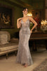 Long Evening Dress Sleeveless Mesh Gala Gown By Royal Queen RQ8149 - Dress
