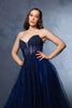 Long Evening Dress Strapless A-Line Prom Gown By Royal Queen RQ8184 - Dress