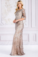 Long Evening Dress Strapless Sheath Gown By Amelia Couture 7045 - Dress