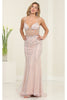 Long Evening Dress Sweetheart Beaded Gala Gown By Royal Queen RQ8126 - Dress