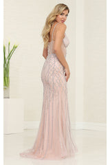 Long Evening Dress Sweetheart Beaded Gala Gown By Royal Queen RQ8126 - Dress