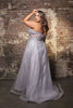 Long Evening Dress V-Neck Sequin A-Line Gown By Royal Queen RQ8143 - Dress