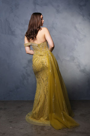 Long Formal Dress Strapless A-Line Prom Gown By Royal Queen RQ8178B - Dress