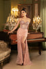Long Formal Dress Strapless Rhinestone Prom Gown By Royal Queen RQ8153 - DUSTYROSE / 4 - Dress