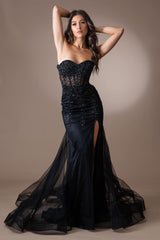 Long Pageant Dress Sweetheart Mermaid Gown By Amelia Couture 7051 - Dress