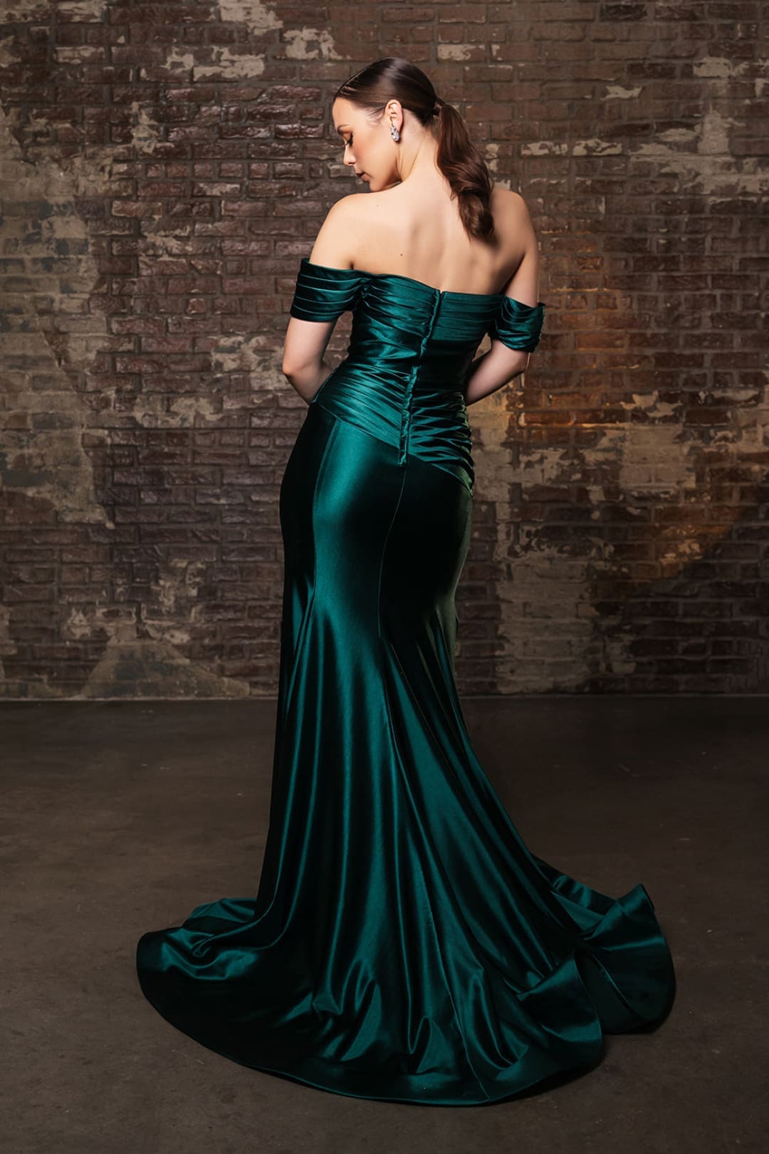 Long Prom Dress Ruched Mermaid Sleeveless Gown By Royal Queen RQ8189B - Dress