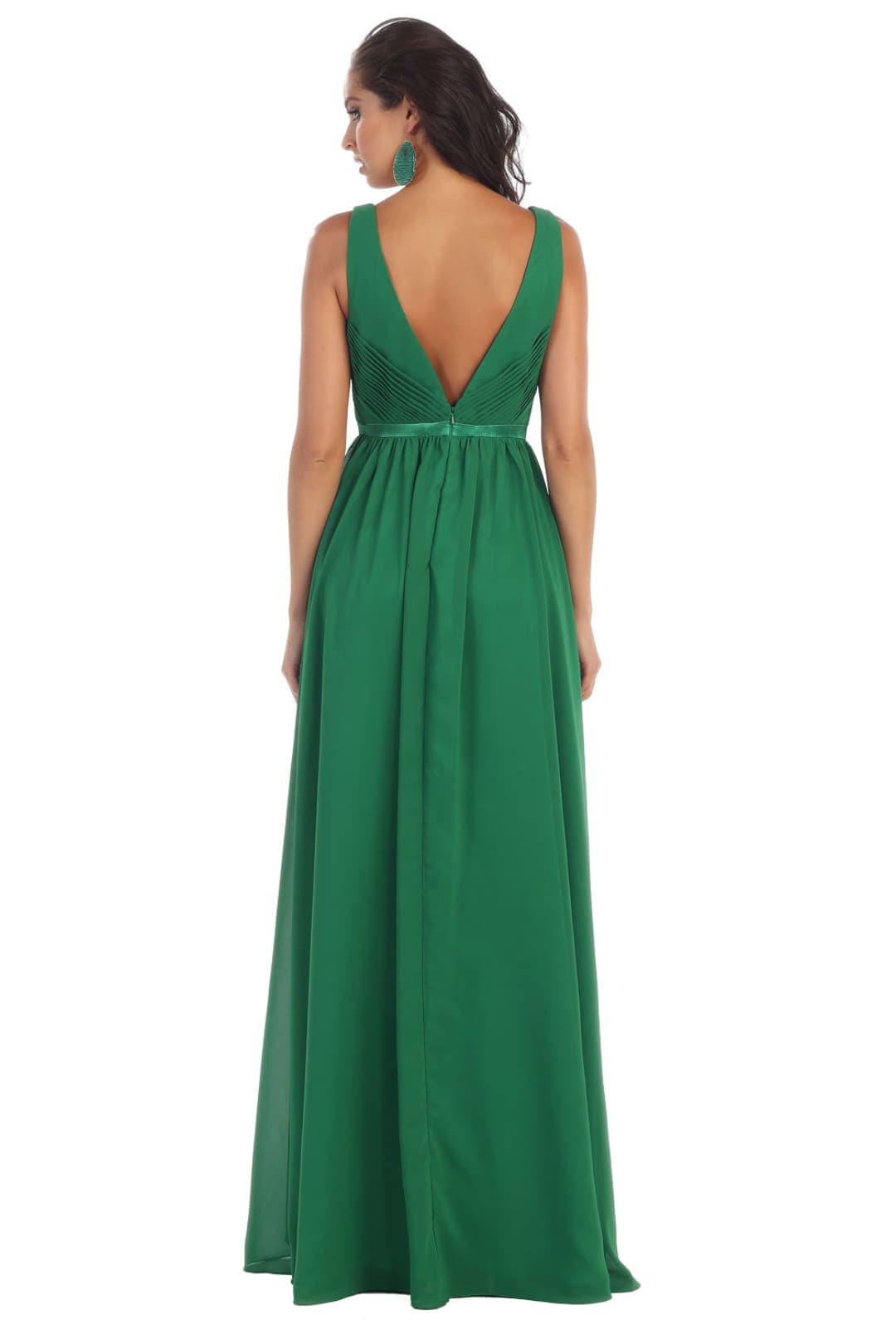 Classy V Neck Formal Gown