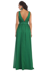 Classy V Neck Formal Gown