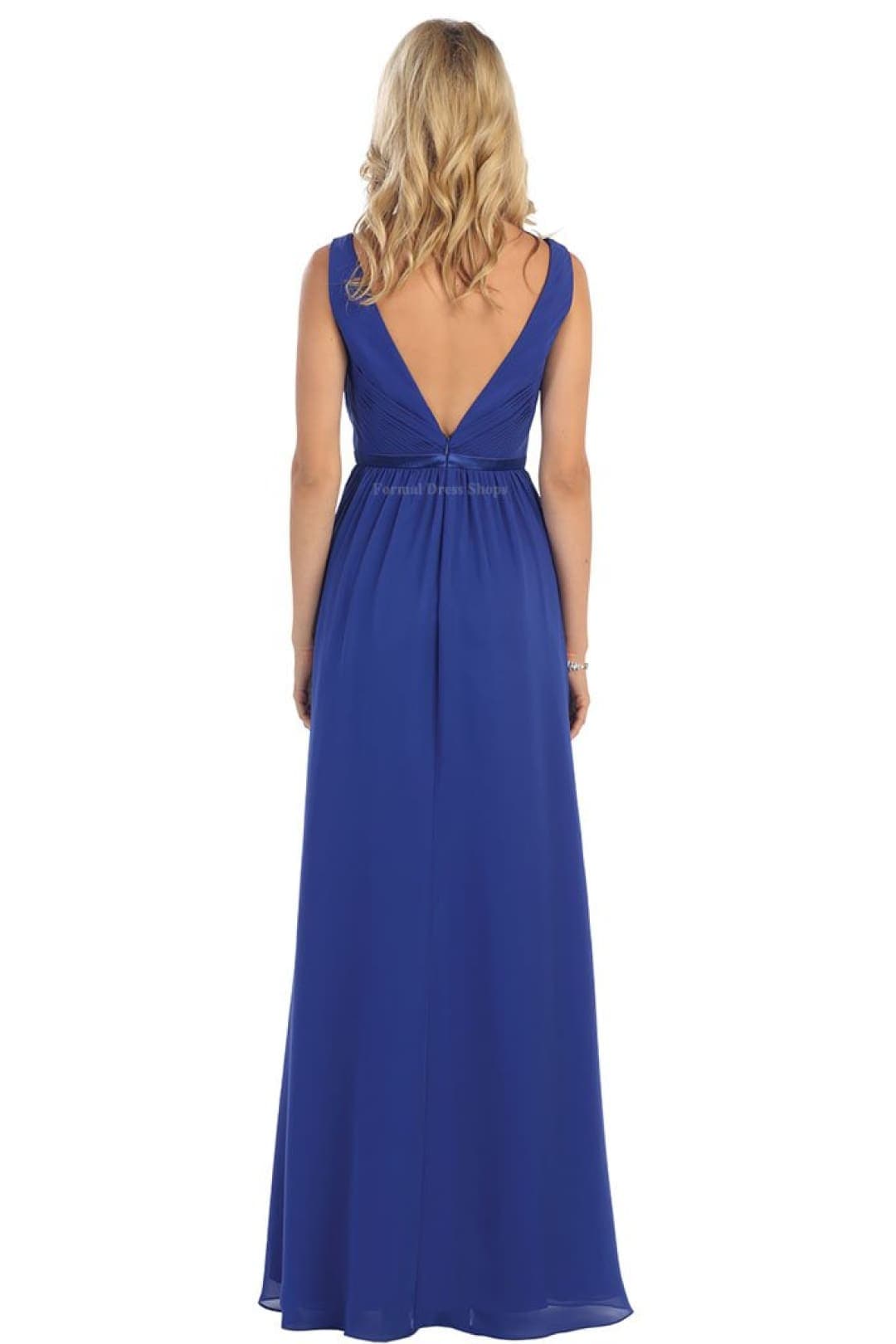 Classy V Neck Formal Gown