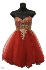 Cute Homecoming Dress - Red / 6