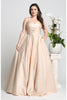 Modern Evening Gown - Champagne / 8