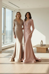 Burgundy Mother of the Bride Gown MQ1772