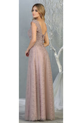 Special Occasion A-line Embroidered Dress