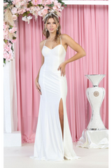 Sexy Bodycon Wedding Dress - Ivory / 2