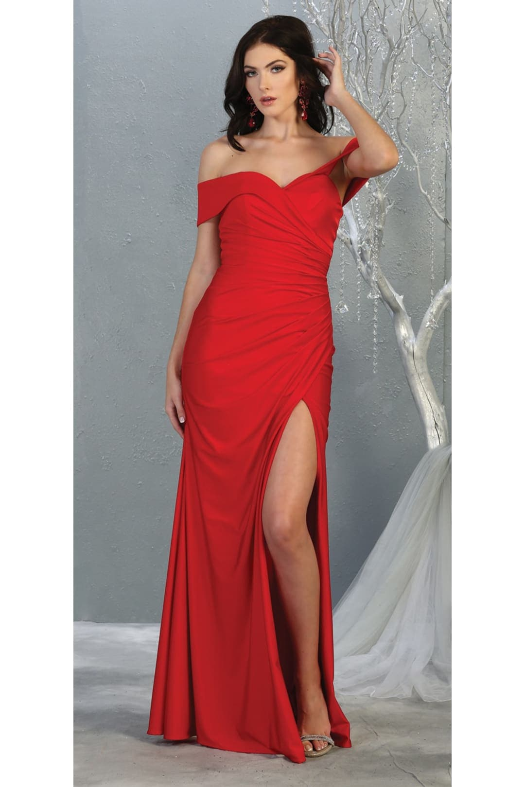 Special Occasion Bodycon Dress - RED / 4