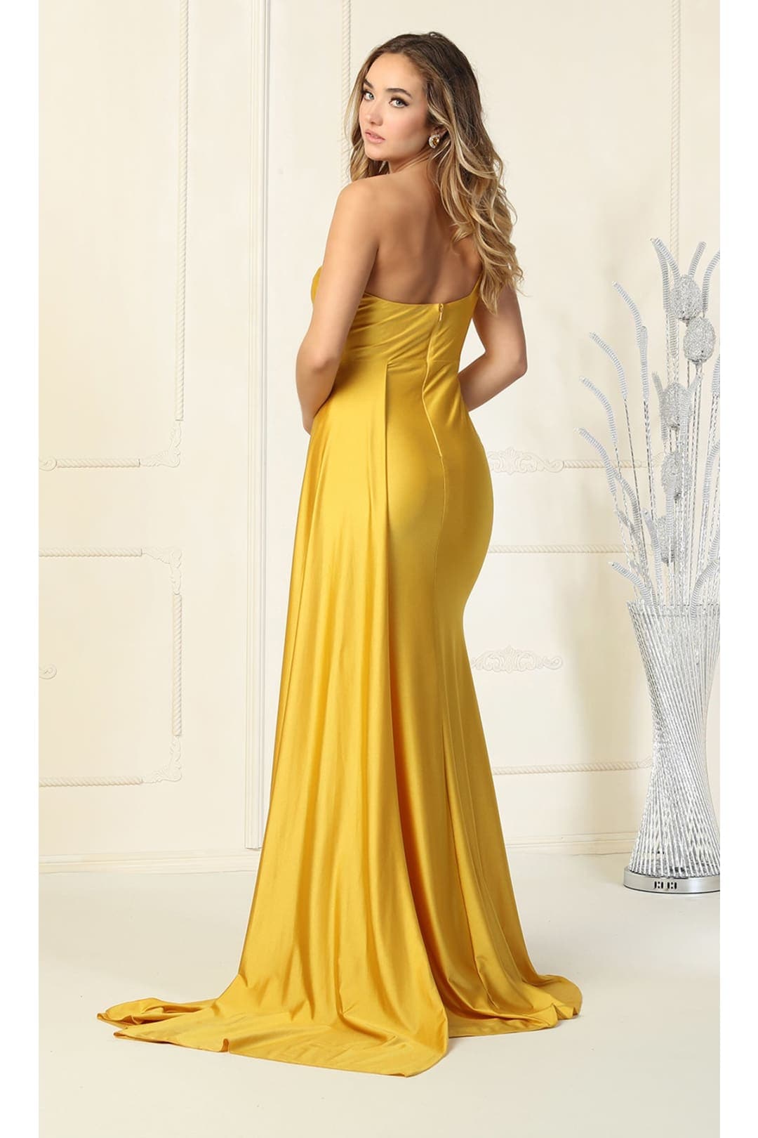 Simple One Shoulder Stretchy Dress