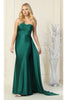 Stretchy Evening Dress - HUNTER GREEN / 4