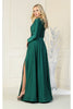 Long Sleeve Stretchy Gown - LA1835
