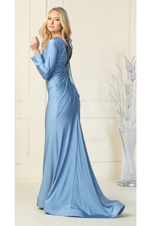 V- neckline Bodycon Gown