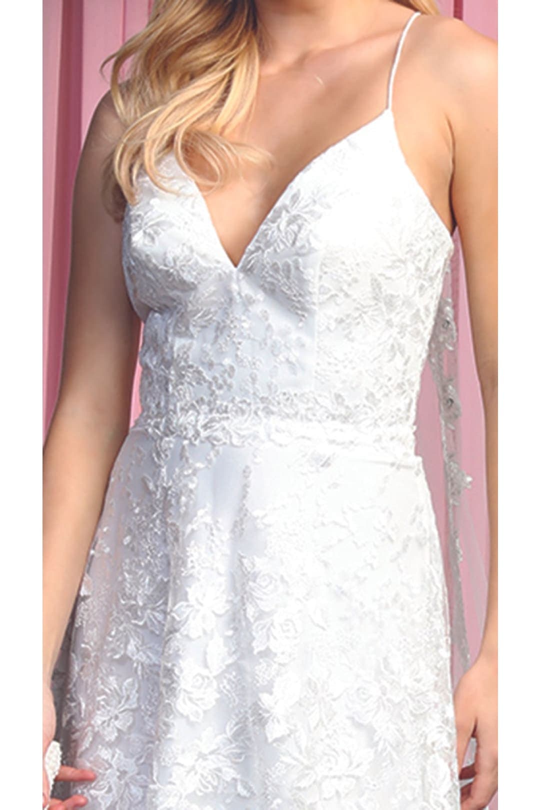 Embellished Floral Prom Dress