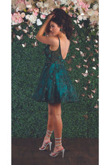 Glitter Short Prom Dress