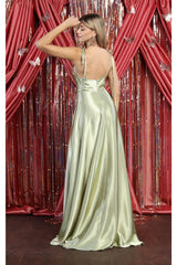 Simple Bridesmaid Satin Dress
