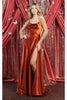 Simple Bridesmaid Satin Dress